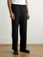 SSAM - Straight-Leg Wool-Twill Trousers - Black