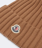 Moncler Ribbed-knit virgin wool beanie