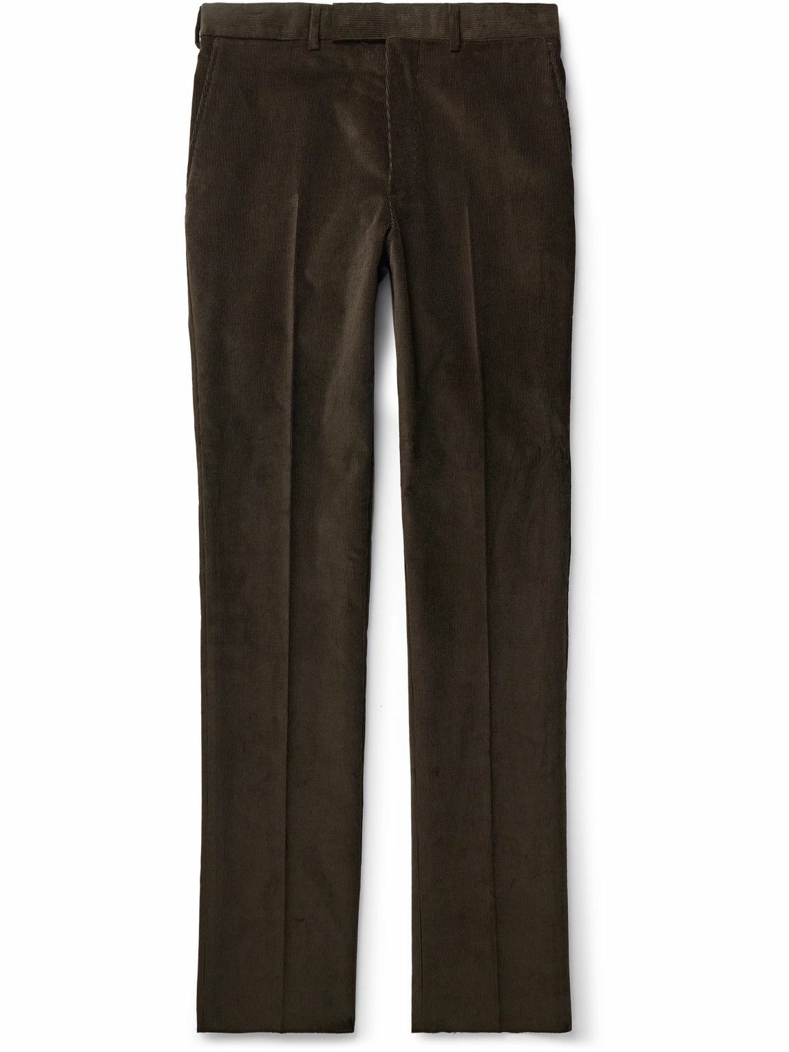 Kingsman - Slim-Fit Straight-Leg Cotton-Corduroy Suit Trousers - Brown