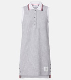 Thom Browne Cotton-blend tweed polo dress