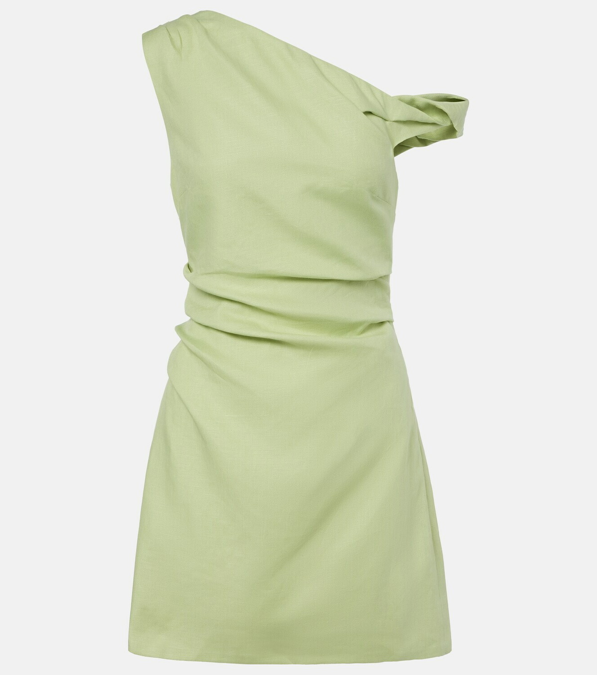 SIR Asymmetric linen minidress
