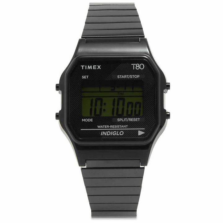 Photo: Timex T80 Expansion Band Digital Watch in Black