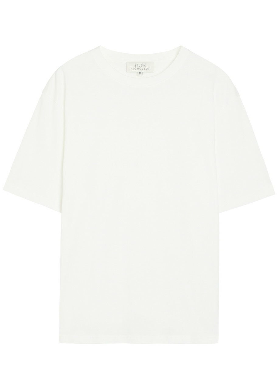 Studio Nicholson Crew-neck Cotton T-shirt Off White