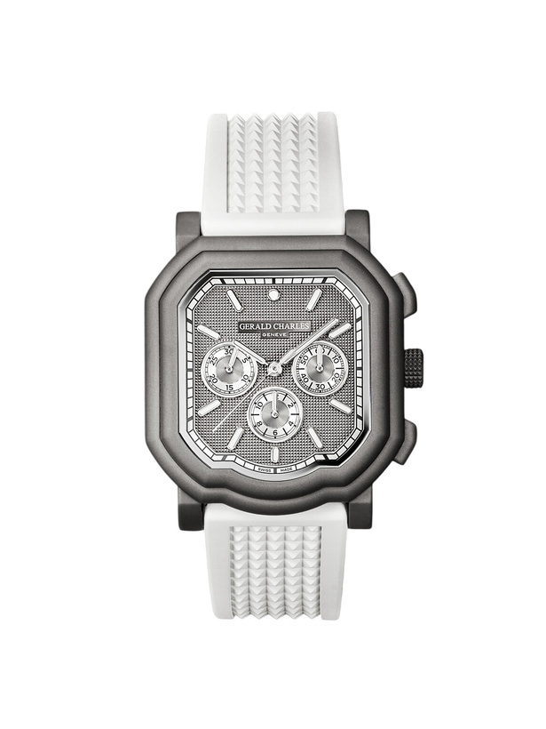 Photo: Gerald Charles - Maestro 3.0 Automatic Chronograph Darkblast® Titanium Watch, Ref. GC3.0-TNSB-06CP-RSPN