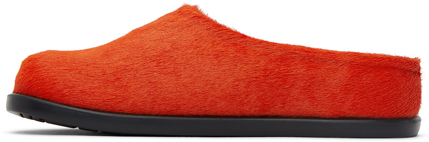 Marni Kids Orange Fussbett Slippers