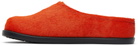Marni Kids Orange Fussbett Slippers