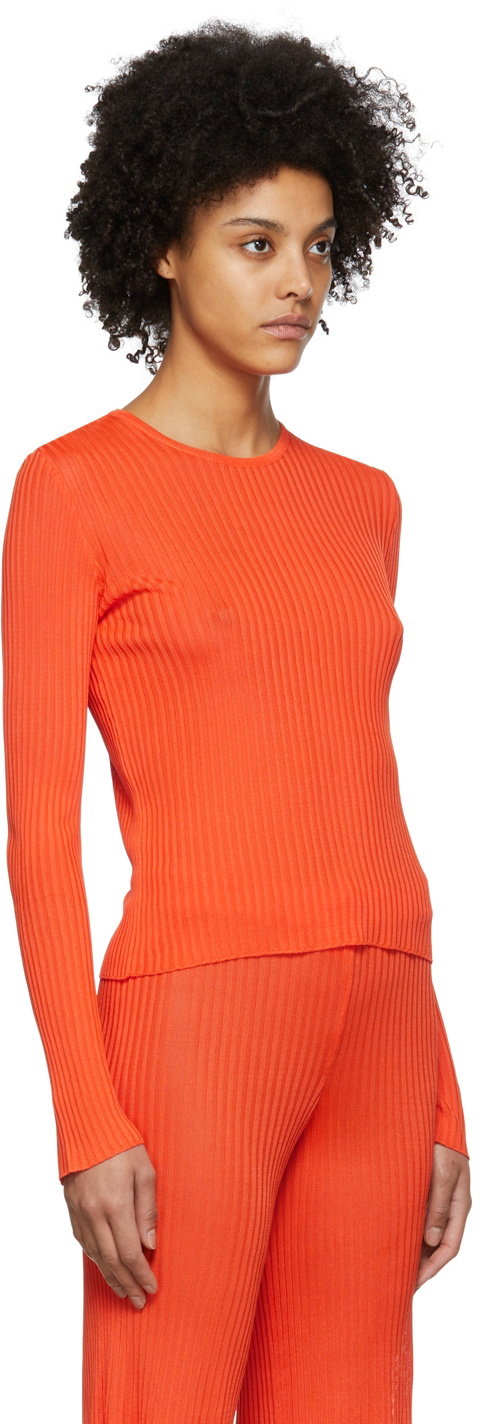 Marques Almeida Orange Viscose Sweatshirt