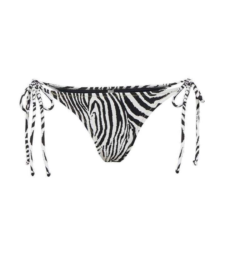 Photo: Reina Olga Miami zebra-print seersucker bikini bottoms