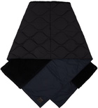 TAION Reversible Black Military Down Scarf