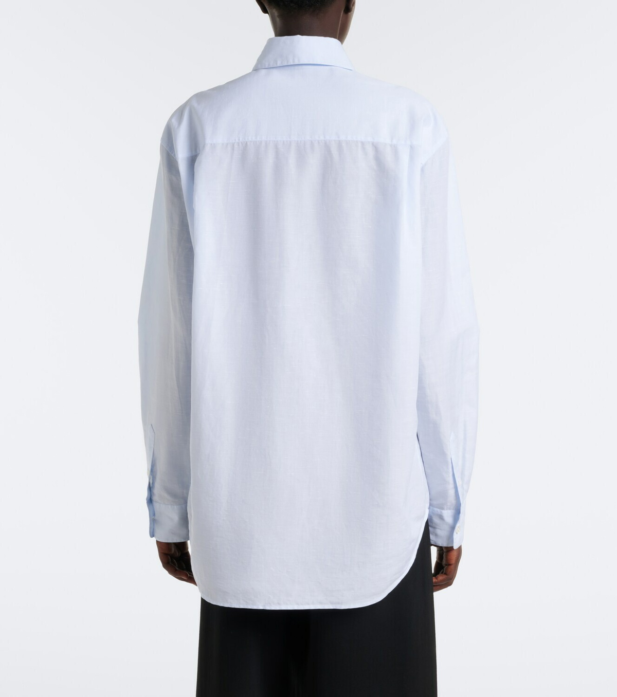 The Row Gavina cotton chambray shirt