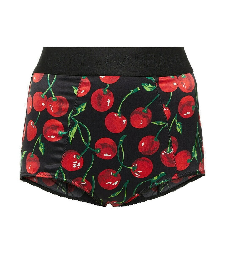 Photo: Dolce&Gabbana Cherry silk-blend briefs