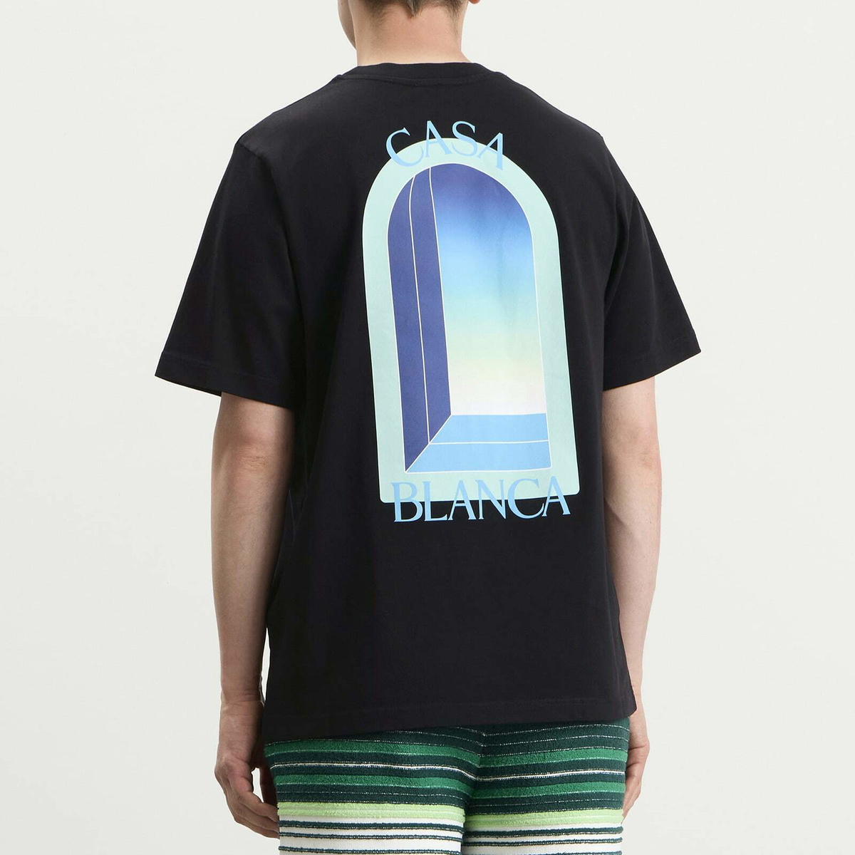 Casablanca Men's Gradient Arch T-Shirt in Black
