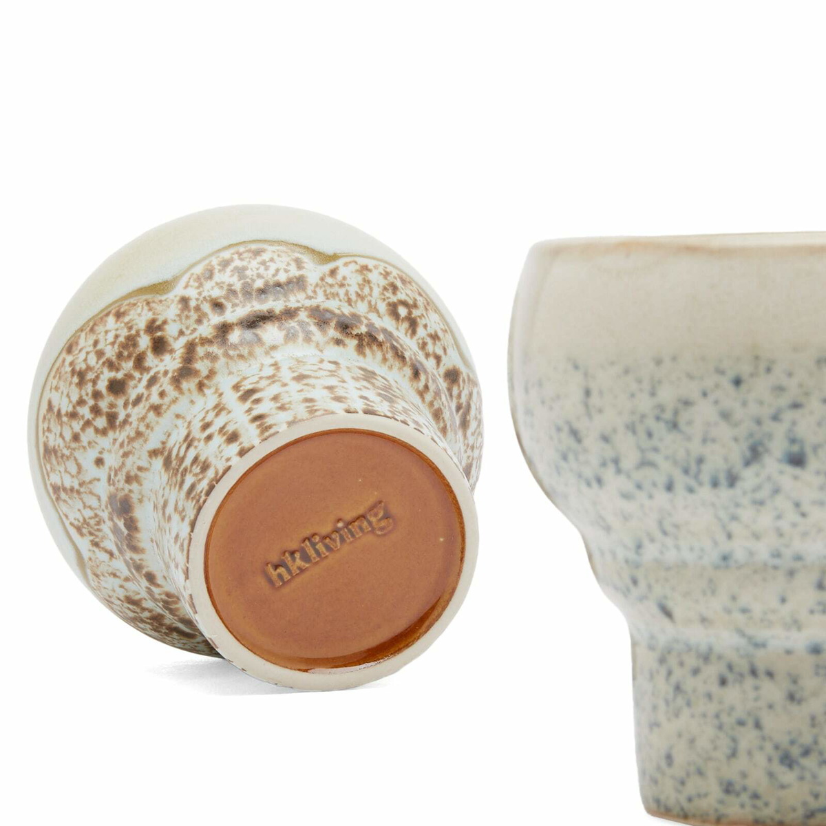 HKLiving Lungo Mugs - Set of 2 in Coral 