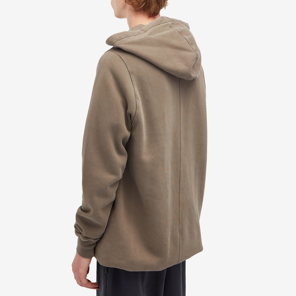 Rick Owens Men's Porterville Popover Hoodie in Dust/Pearl