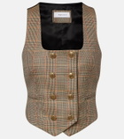 McQueen Prince of Wales check wool vest