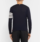 Thom Browne - Striped Merino Wool Sweater - Men - Navy