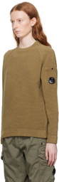 C.P. Company Khaki Crewneck Sweater