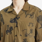 Heresy Men's Woodcut Shirt in Green