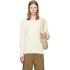 LEMAIRE Off-White Long Sleeve Henley T-shirt