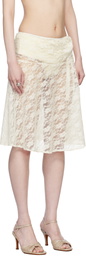 Belle The Label White Willa Midi Skirt