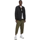 Comme des Garcons Homme Khaki Canvas Wide-Leg Trousers