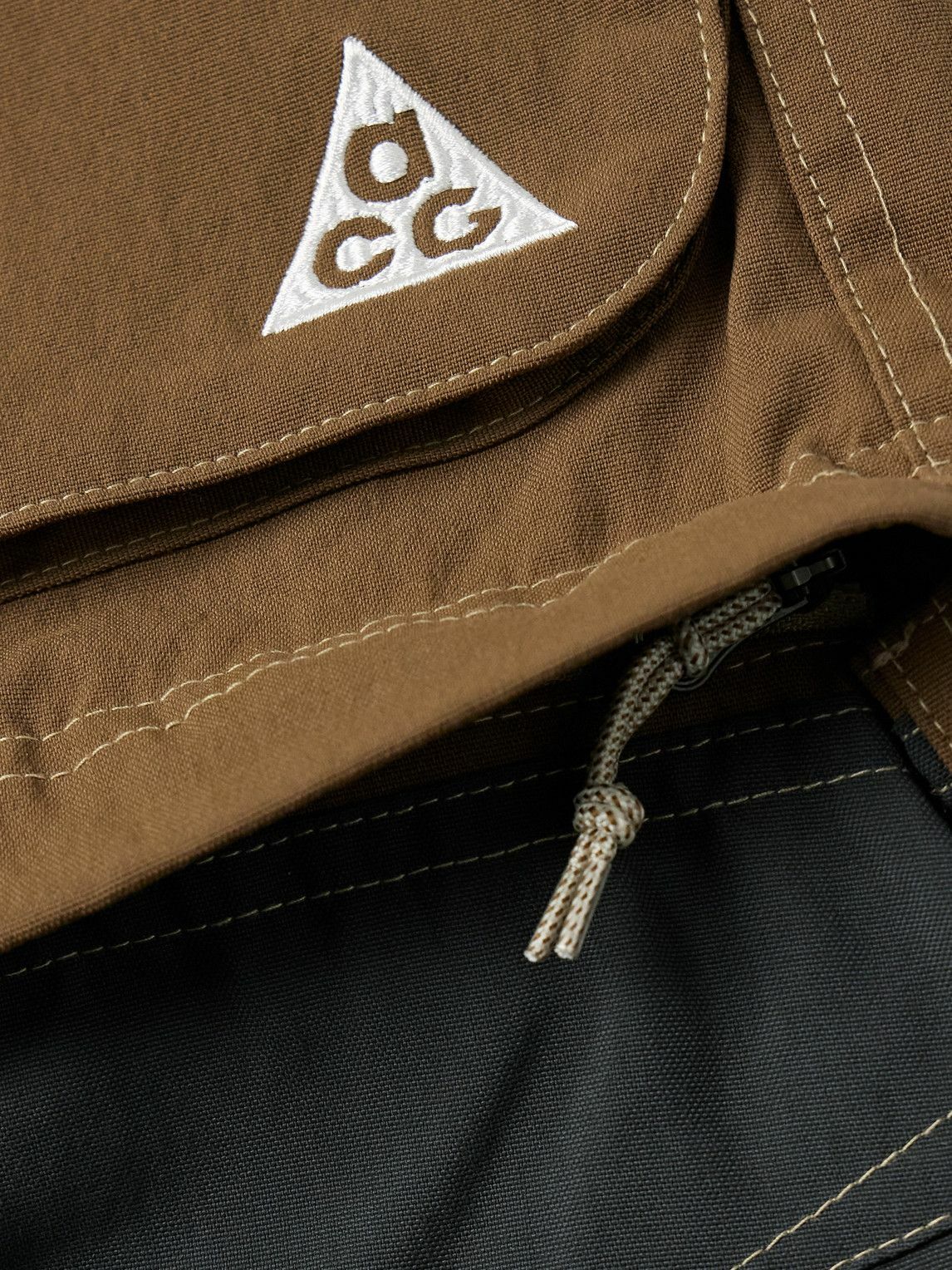 Nike - ACG Smith Summit Straight-Leg Convertible Shell Cargo Trousers - Brown