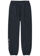 Malbon Clubhouse Logo Cotton Sweatpants Navy