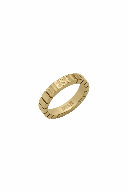Photo: Diesel Stainless Steel Band Ring - Rings - Unisex - Gold