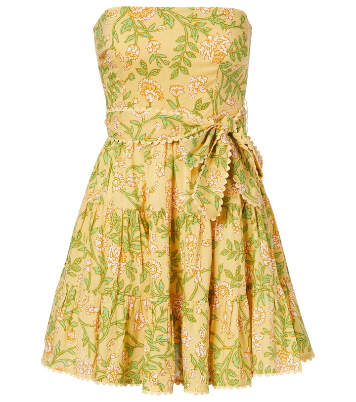 Photo: Poupette St Barth Christine cotton bandeau minidress