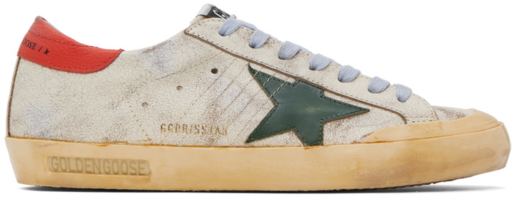 Photo: Golden Goose Beige Super-Star Penstar Sneakers