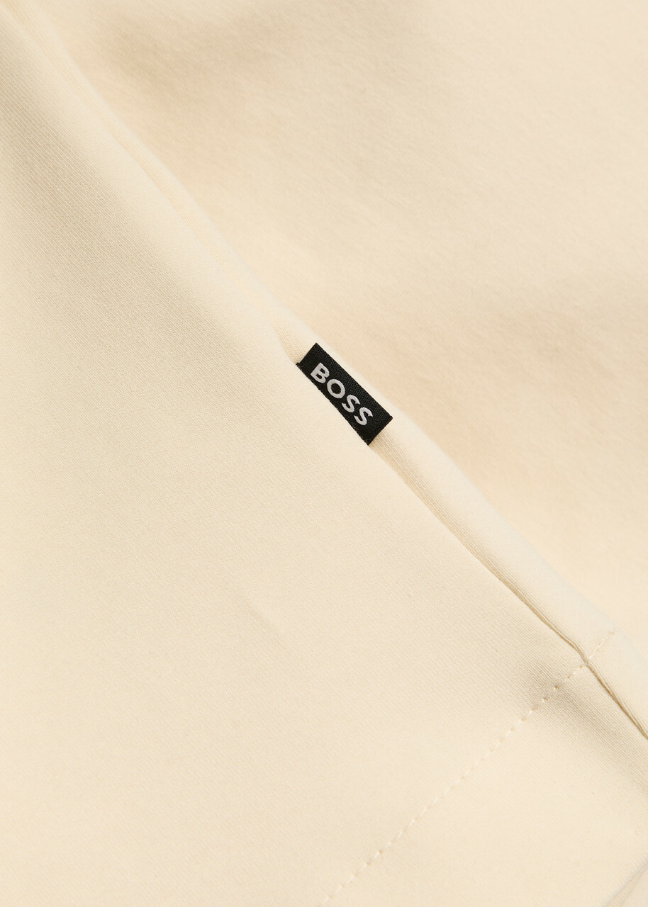 Boss Half-zip Cotton-blend Sweatshirt Beige