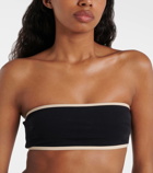 Toteme Bandeau jersey bikini top