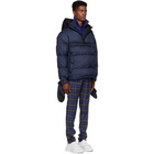 Burberry Blue Down Halstead Anorak Coat