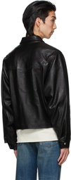 Enfants Riches Déprimés Black Leather Signature Western Jacket