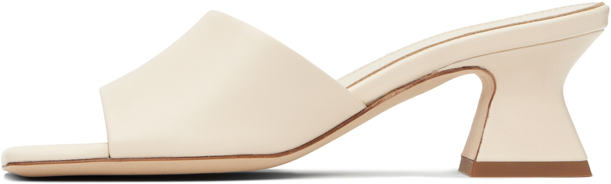 Aeyde Off-White Ale Leather Mules