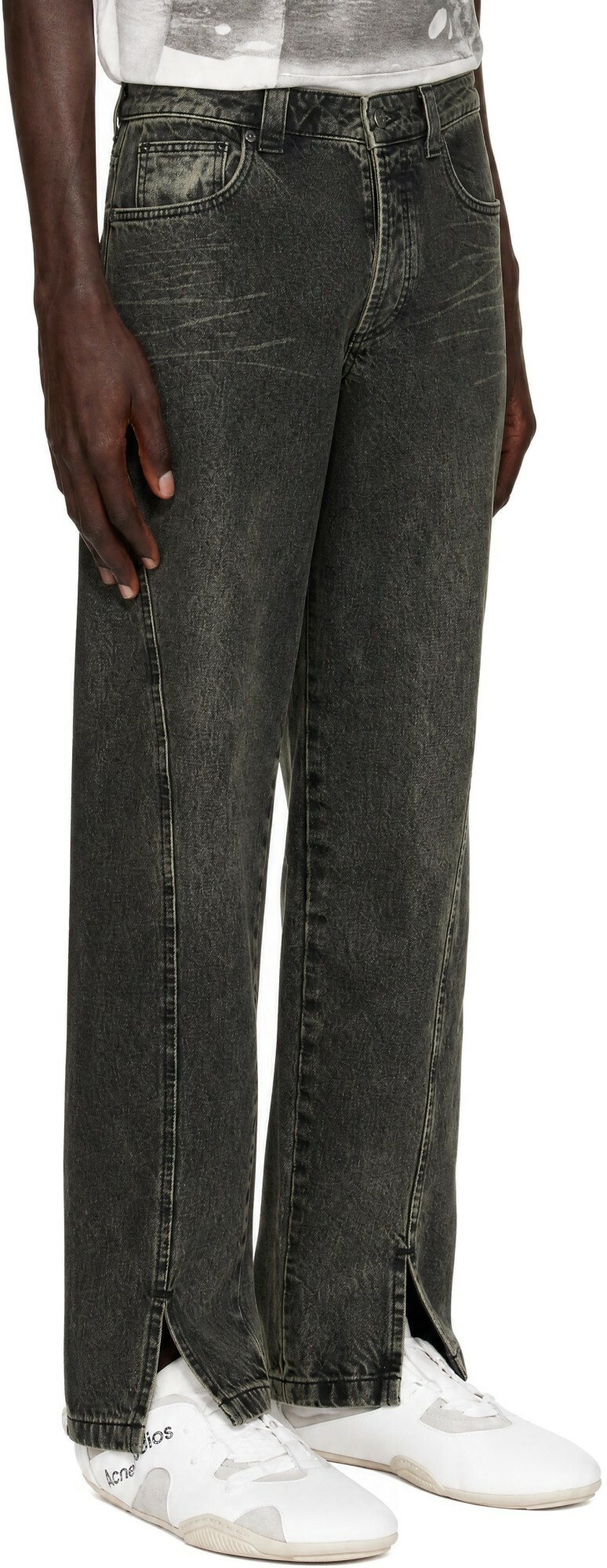 AVAVAV Brown Straight Stonewash Jeans
