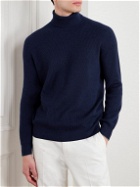 Brunello Cucinelli - Ribbed Cashmere Rollneck Sweater - Blue