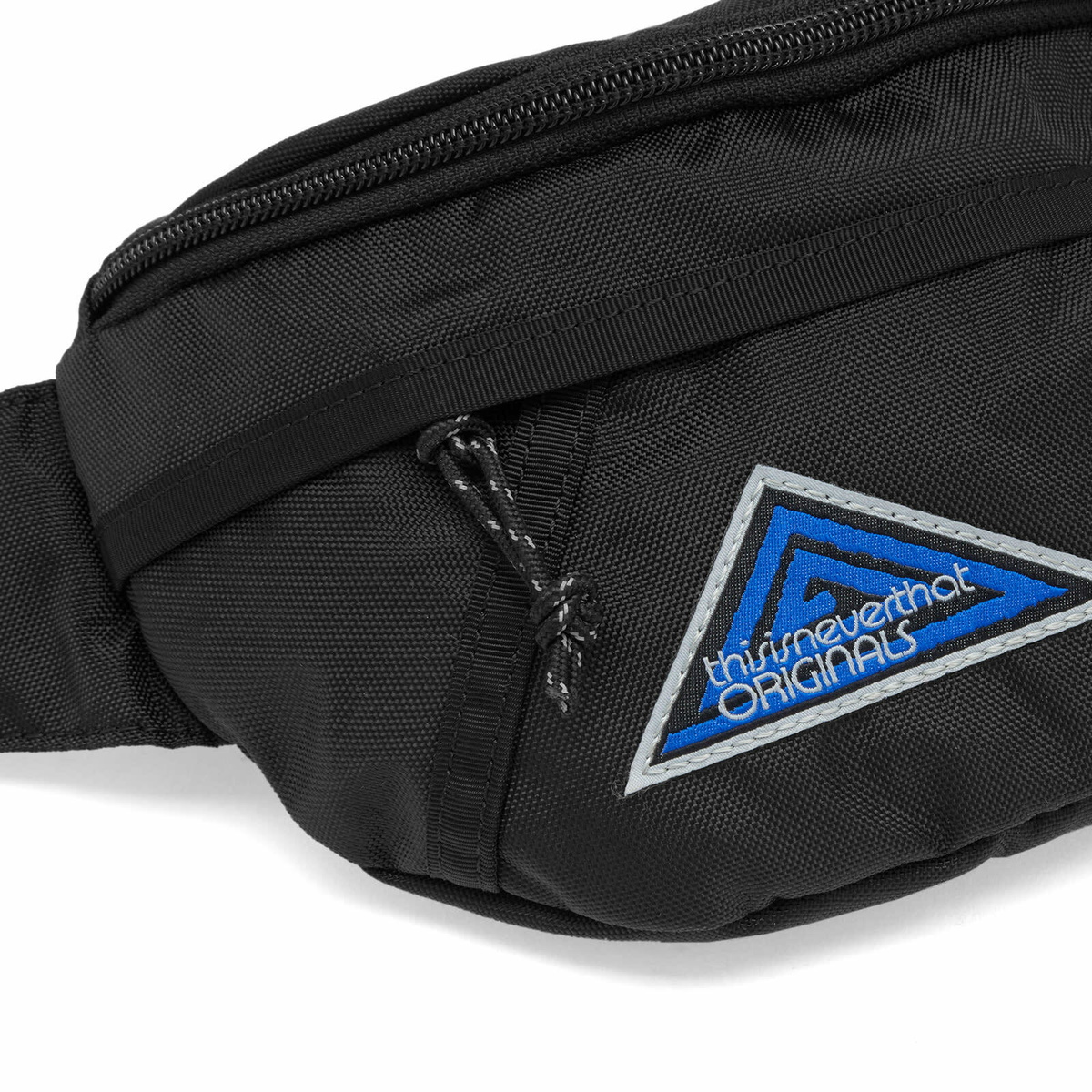 thisisneverthat Men's Washed Nylon Waist Bag in Black