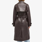 Good American Women's Uniform Trench Coat in Bark