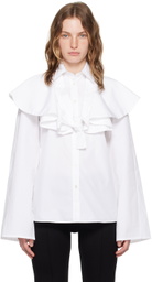 BITE White Curved Blouse