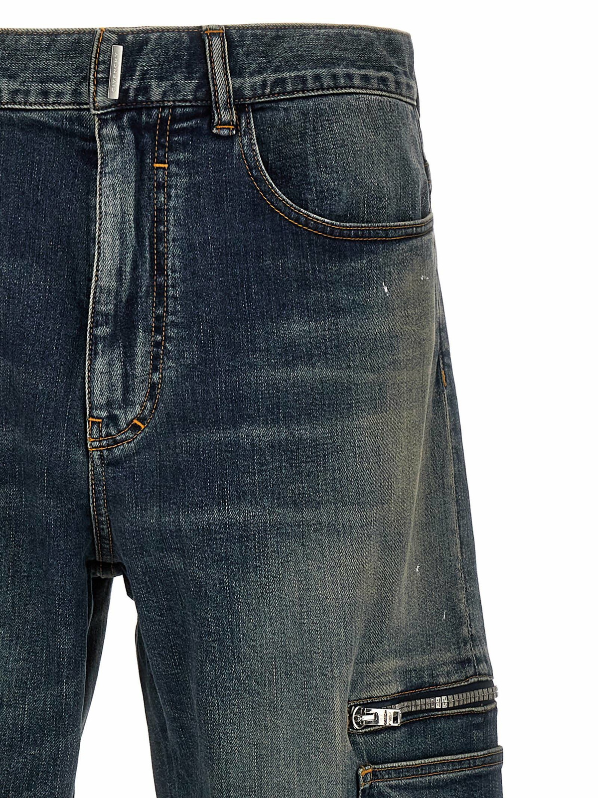 Givenchy Women Denim Cargo Jeans
