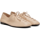 HEREU Beige Plegada Supple Shiny Loafers