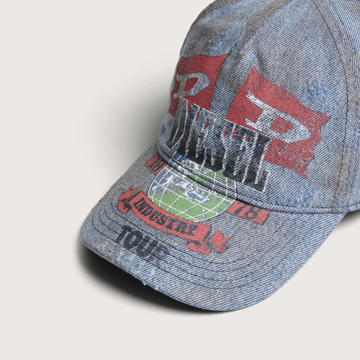 Diesel Men's Tour Cap in Denim