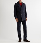 Rubinacci - Luka Slim-Fit Cotton-Blend Corduroy Trousers - Blue