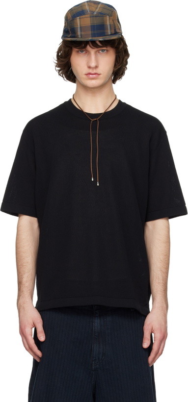 Photo: Solid Homme Black Knit T-shirt
