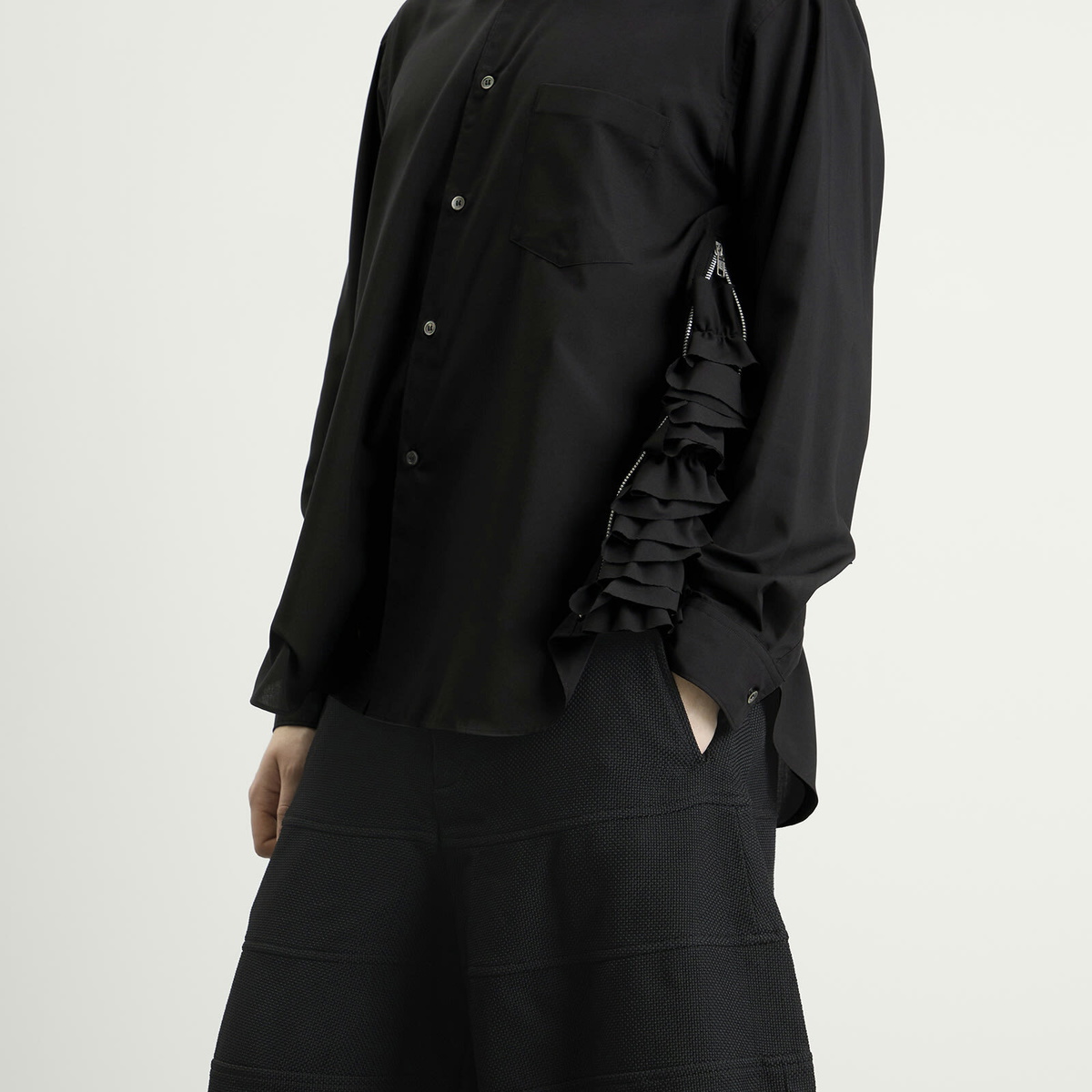 Comme des Garçons Homme Plus Men's Embellished Shirt in Black