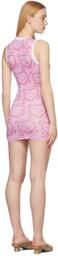 Maisie Wilen Pink Muscle Beach Short Dress