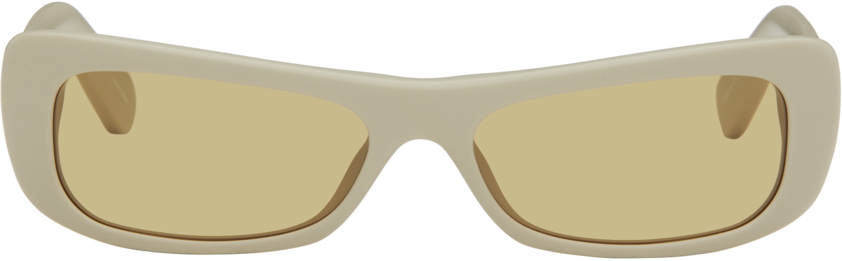 JACQUEMUS Taupe La Casa 'Les lunettes Capri' Sunglasses
