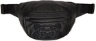 Kenzo Black Leather K-Tiger Belt Bag