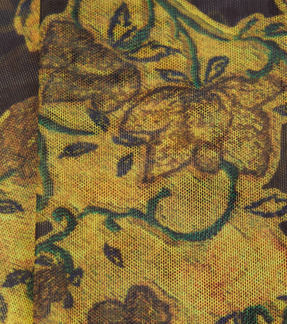 Dries Van Noten Floral mesh gloves